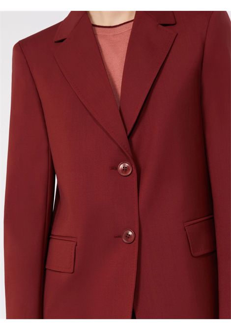 Max Mara Studio Women's MSTASSENZI Ruby Red Lightweight Wool Canvas Blazer Max Mara Studio |  | 2626046021600011